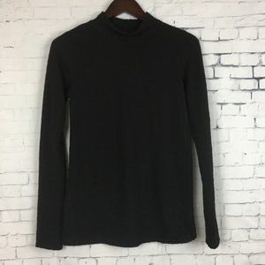 Postmark Black Long Sleeve Mock Neck Turtleneck L